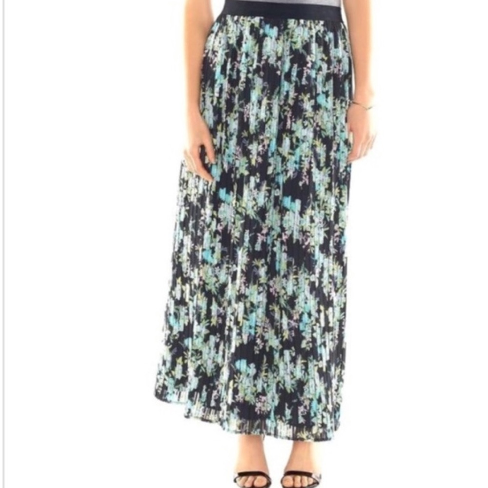 Lauren Conrad Pleated Floral Maxi Skirt XL